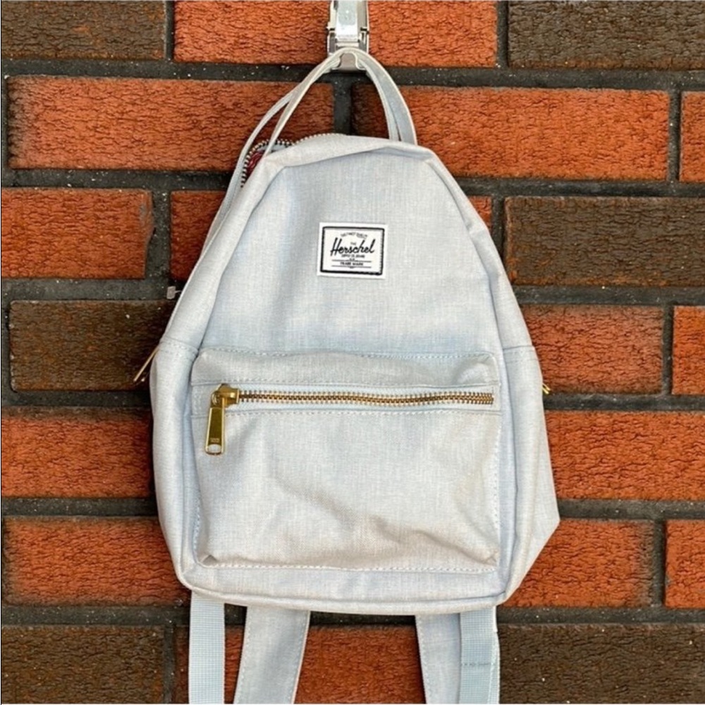 Herschel Nova mini backpack light blue crosshatch
